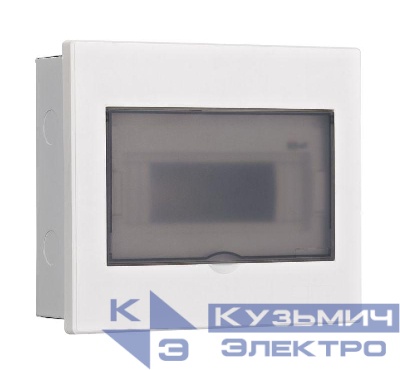 Корпус встраиваемый дв. 1 ряд 9 мод. IP41 ЩРВ-М прозр. DEKraft 31072DEK