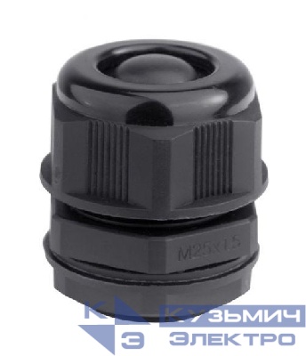 Ввод кабельный M20 с мембраной для кабеля d6-12мм IP68 черн. DKC 52M2012
