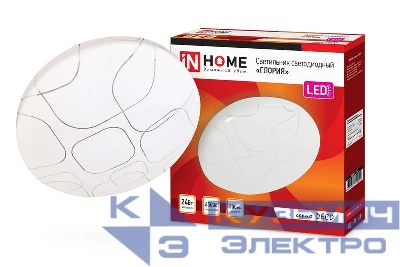 Светильник светодиодный DECO ГЛОРИЯ 24Вт 6500К 2160лм 230В 330х55мм IN HOME 4690612025094