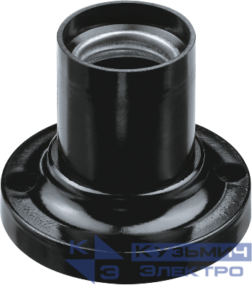 Патрон потолочный E27 71 608 NLH-BL-W2-E27 прямой карболит. черн. Navigator 71608