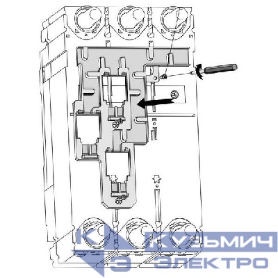 Разъем для втычного авт. выкл. SUSOL MCCB ASSY BASE CONNECTOR TS400/TS630 LS Electric 83261173806