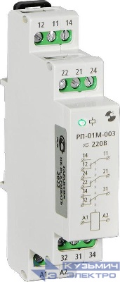 Реле промежуточное РП-01М-003 24В 50Гц/пост. максимальный коммутируемый ток контактов 8А 3п УХЛ4 Реле и Автоматика A8223-79687571