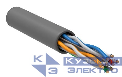 Кабель витая пара U/UTP кат.6 4х2х23AWG solid CU PVC сер. (м) ITK LC1-C604-111