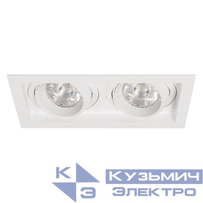 Светильник MS-VORTEX-BUILT-S210x117-2x20W Day4000 WH-WH 20 deg 230В 2х20Вт 4000К IP20 метал. Arlight 057769