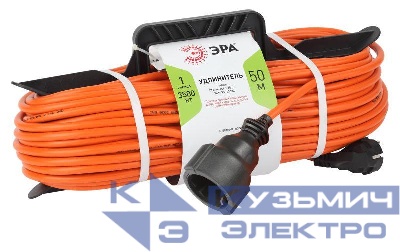 Удлинитель-шнур на рамке 1х50м с заземл. 16А IP20 UFx-1e-3х1.5-50m ПВС 3х1.5 Эра Б0046814