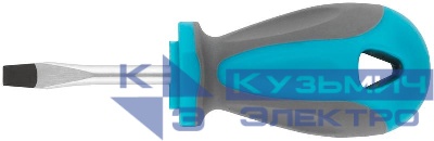 Отвертка CrV сталь прорезиненная ручка SL5х38мм MOS 53711М