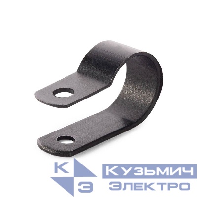 Скоба СНК 16 пластик. черн. (уп.100шт) Fortisflex 103932