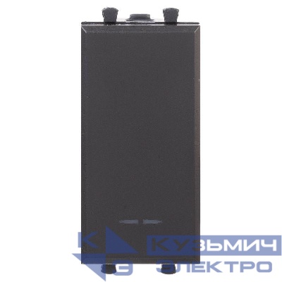 Кнопка модульная 1 мод. Avanti "Черный матовый" DKC 4412151