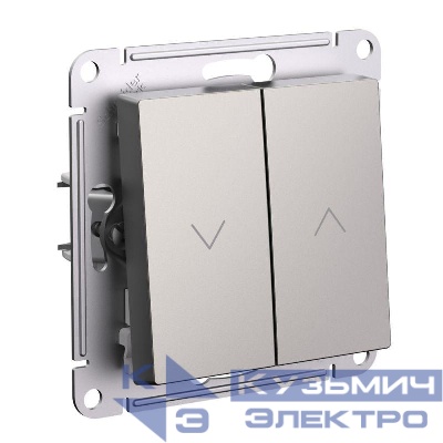 Выключатель для жалюзи 2-кл. AtlasDesign 10А механизм шампань SE ATN000519