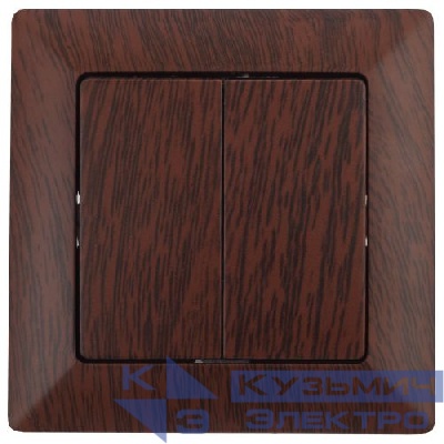 Выключатель 2-кл. СП Solo 4-104-10 10А 250В IP20 венге Intro Б0053591