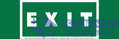 Знак безопасности NPU-3413.E25"EXIT" Белый свет a16531