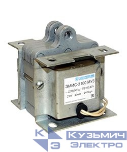 Электромагнит ЭМИС-3100 МУЗ 380В тянущее исполнение ПВ 100проц. IP20 с гибк. вывод. Электротехник ET003961