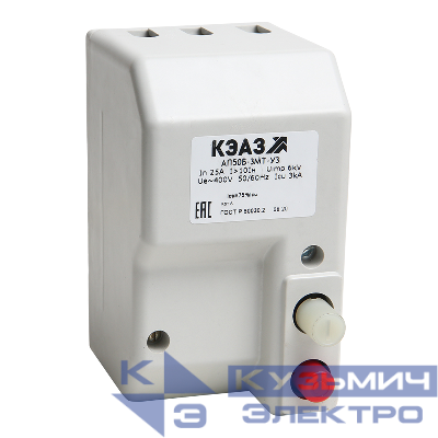Выключатель автоматический 2п 1.6А 10Iн 0.3кА АП50Б 2МТ У3 400В AC/220В DC КЭАЗ 106894