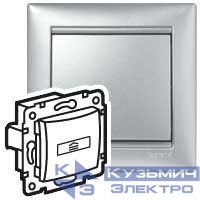 Выключатель карточный 1-кл. СП Valena 10А IP20 с ключом-картой для гостиничных номеров механизм алюм. IEK 770234