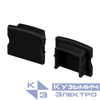 Заглушка LINE-1715 глухая BLACK пластик (комплект) Arlight 044276