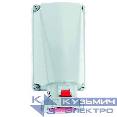 Розетка настенная 125А 4п 3P+PE 6ч 400В IP67 Bals 11441