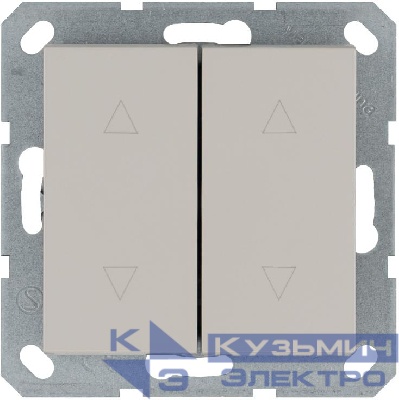 Выключатель для жалюзи 2-кл. 10А IP20 механизм тауп Jasmart G3028T