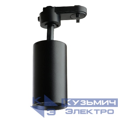 Светильник светодиодный трековый AL128 10Вт 4000К 800лм 35град. на шинопровод со встроен. драйвером с антибликовой решеткой черн. FERON 48917