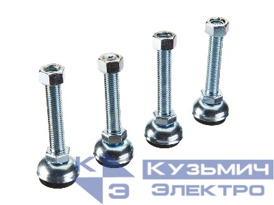 Ножки регулируемые для напольных шкафов и стоек, размер М12, комплект 4 шт