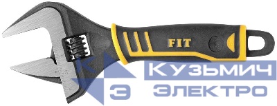 Ключ разводной "Стайл" узкие губки шкала экстра увелич. захват прорезин. ручка 150мм 34мм FIT 70166