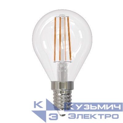 Лампа светодиодная LED-G45-9W/4000K/E14 /CL PLS02WH Sky 9Вт прозрачная 4000К нейтр. бел. (упак. картон) Uniel UL-00005173