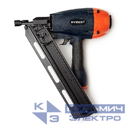 Пистолет гвоздезабивной по дереву Hybest FN3490 (пневматический, гвозди D34)