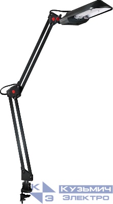 Светильник KD-017C настол. струбцина 230В 11Вт КЛЛ 2G7 черн. Camelion 3281