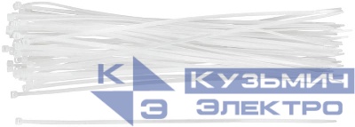 Хомут для проводов 300х3.6мм нейлон. бел. (уп.50шт) FIT 60423