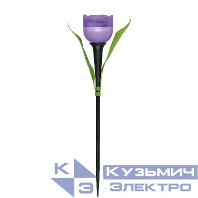 Светильник садовый USL-C-453/PT305 "Лиловый тюльпан" PURPLE TULIP IP44 солнечная батарея Uniel UL-00004278