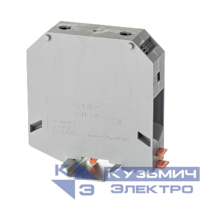Клемма проходная винтовой зажим 2 точки подключения 95кв.мм сер. DKC KRUH-95