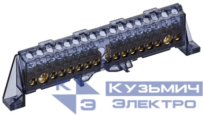 Шина нулевая N в комб. изол. "Стойка" 8х12-8+8-Ч TEKFOR IEK TF-NN20-88-DP-K02
