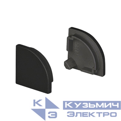 Заглушка SL-KANT-H16 ROUND BLACK глухая пластик Arlight 037516