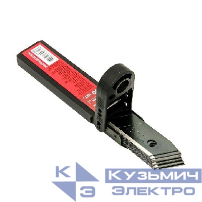 Набор сменных лезвий 18мм СМ-60 (10шт вороненные SK4 13 сегментов) Professional EKF cm-s60