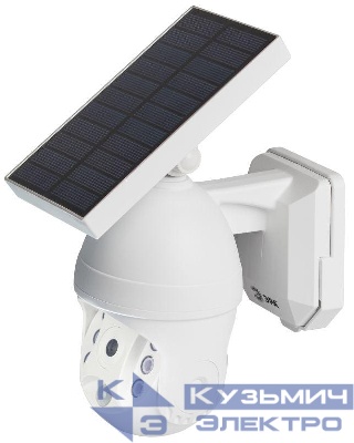 Светильник светодиодный "Камера" ERAFS012-10 6LED 8х24см фасадный на солнечн. батарее с датчиком движения ЭРА Б0057600