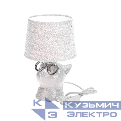 Светильник декоративный "Кот в очках" Е14 40Вт бел. Rexant 603-1033