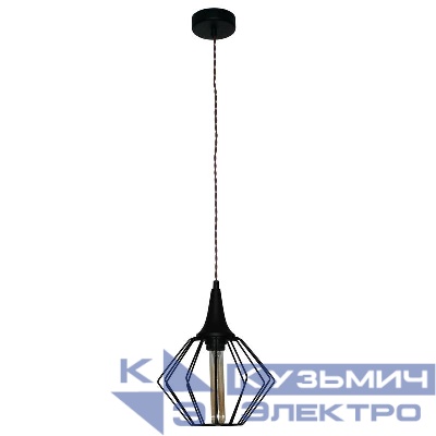 Светильник НСБ 01-60-142 "Форма" 211 E27 лофт-кантри (плафон Ромб) черн. муар (инд. упак.) Элетех 1005404241