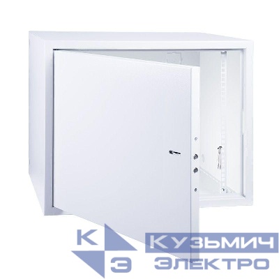Шкаф антивандальный 19дюйм 14U 600х500х700мм IP20 RAL7035 распашной настенный Rexant 04-2254