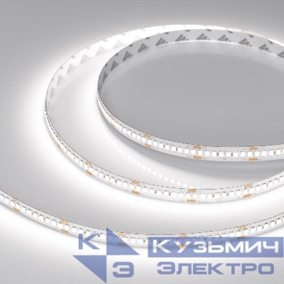 Лента светодиодная RT-A240-10mm 24V White 6000К 22Вт/м IP20 2835 высок. эффект. 150лм/Вт (уп.5м) Arlight 038741