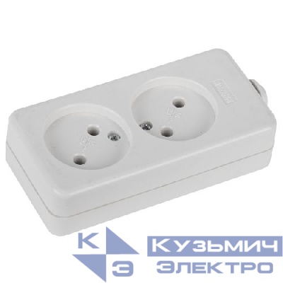 Колодка удлинителя 2-м без заземл. K-2 Эра Б0003474