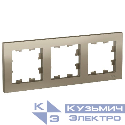 Рамка 3-м AtlasDesign универс. шампань SE ATN000503