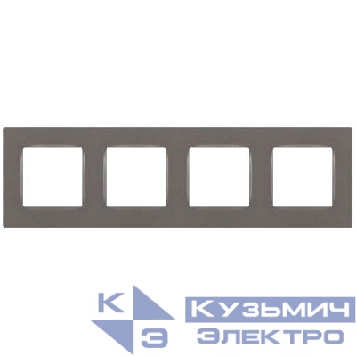 Рамка 4-м 12-5204-16 Классик титан Эра Б0067774