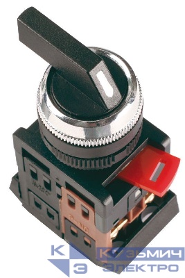 Переключатель АLС-22 2 фикс. полож. I-O 1НО+1НЗ черн. GENERICA BSW10-ALC-2-K02