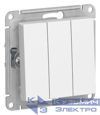 Выключатель 3-кл. AtlasDesign (сх. 1+1+1) 10AX механизм лотос SE ATN001331