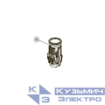 Запчасть №45 для Hybest GSR40A. Блок цилиндра