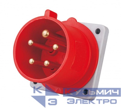 Вилка для скрытой проводки 3Р+РЕ+N 16А 380В IP44 ВЩ-103 DEKraft 26232DEK