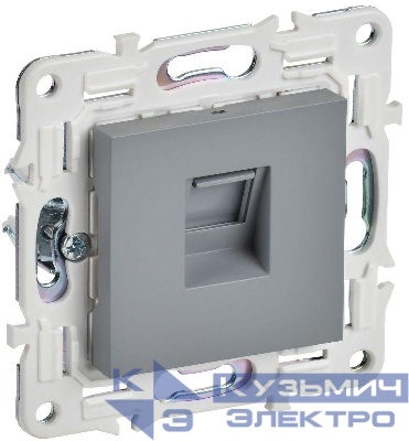 Розетка компьютерная RJ45 кат.5E SKANDY SK-K01Gr сер. IEK SK-K10-1-K03