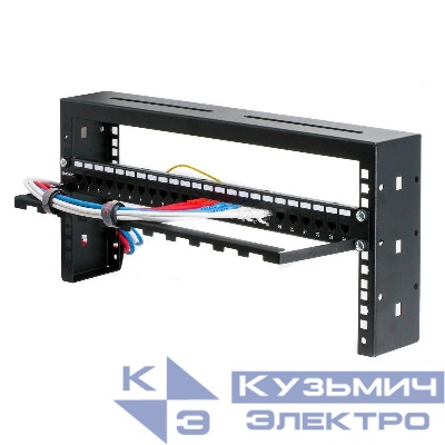 Организатор горизонтальный кабельный компактный на 19дюйм профили высота 0U DKC RNHZ