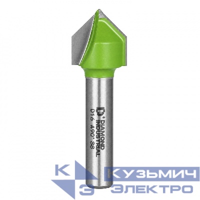 Diamond Industrial Фреза пазовая V-образная 90 градусов 16x16 мм, S=8 мм, Z=2 Diamond Industrial