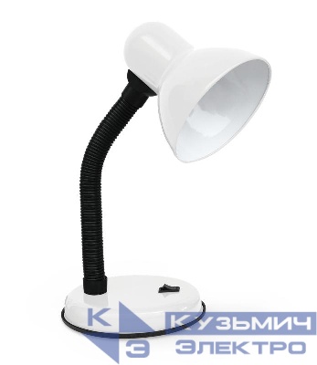 Светильник настольный СНО 22Б 60Вт E27 230В под лампу на основании с подвесом бел. IN HOME 4690612046860