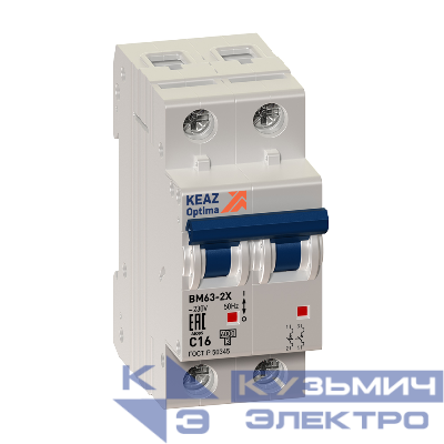 Выключатель нагрузки модульный 2п 40А OptiDin BM63Р УХЛ3 КЭАЗ 103893